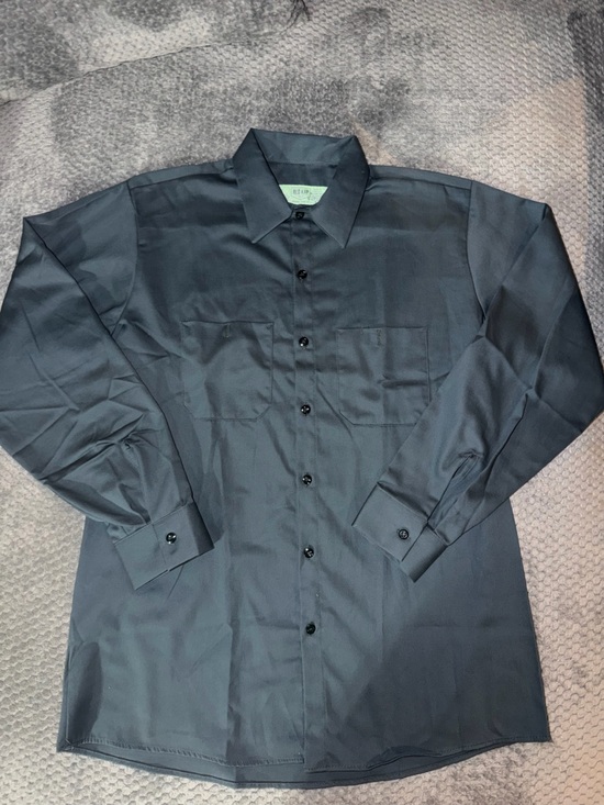 Red Kap Other - Classic Black Men's Long-Sleeve work Shirt with Chest Pockets